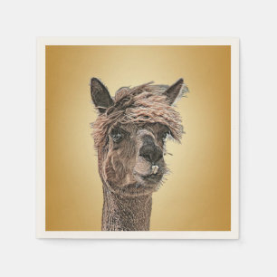 Alpaca Hello - Paper Napkin Serviette