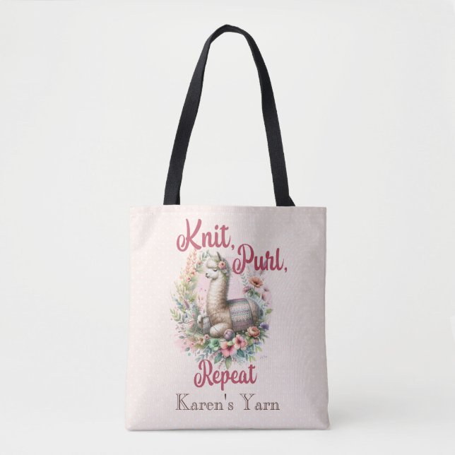 Alpaca-Knitter Tasche (Vorderseite)