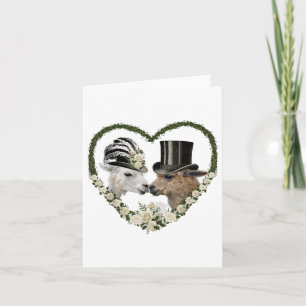 Alpaca Lama Brie and Groom Wedding Gift _1 Karte