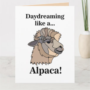 Alpaca Llama Funny Karte