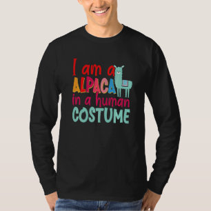 Alpaca Llama Ich bin Alpaca in einem menschlichen  T-Shirt