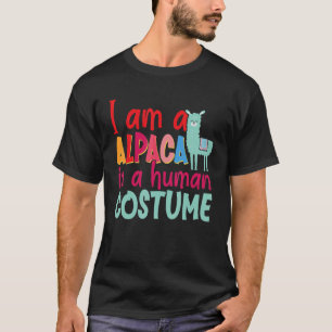 Alpaca Llama Ich bin Alpaca in einem menschlichen  T-Shirt