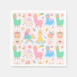 Alpaca/Llama Napkins Serviette