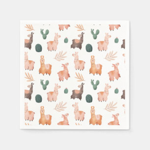 Alpaca/Llama Napkins Serviette