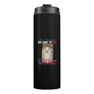 Alpaca Llama - Zitat zur Stärkung der Ermutigung Thermosbecher