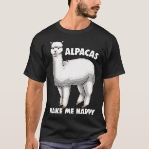 Alpaca macht mich glücklich T-Shirts Alpaca Graphi