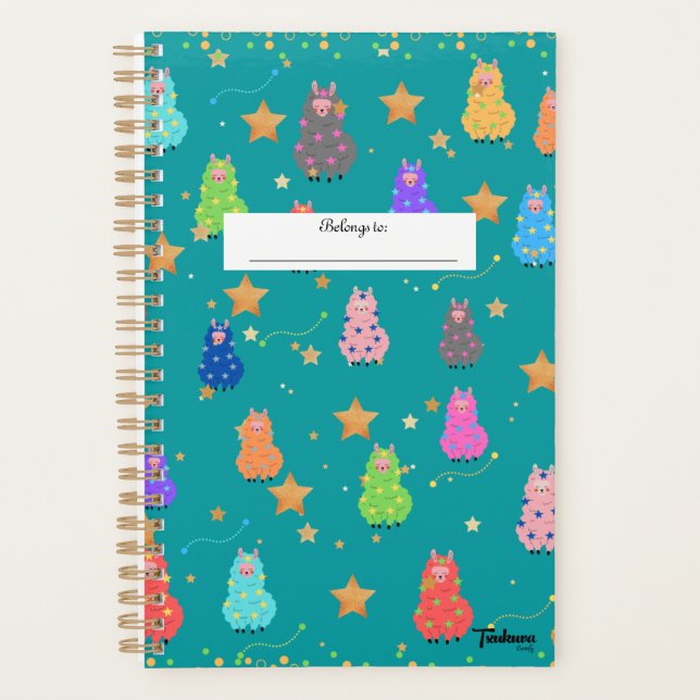 Alpaca Magical Weekly Planner Planer (Vorderseite)