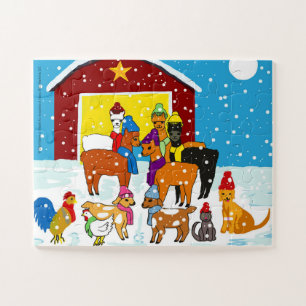 Alpaca Marvin & Amis Hiver ferme Puzzle