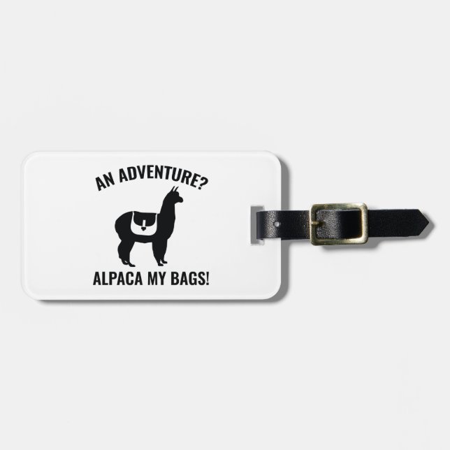 Alpaca My Bags Gepäckanhänger (Vorderseite horizontal)