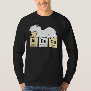 Alpaca Periodic Table der Elemente Lama Pako Huaca T-Shirt