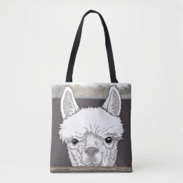 Alpaca Portrait Tasche