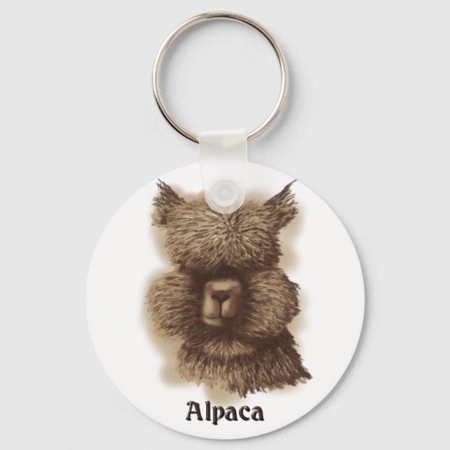 Alpaca Schlüsselanhänger (Vorderseite)