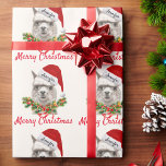 Alpaca Smiles ADD NAME Merry Christmas Llama Geschenkpapier<br><div class="desc">Alpaca Lächeln ADD NAME Frohe Weihnachts Llama Wrapping Papier</div>