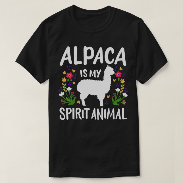 Alpaca Spirit Animal T-Shirt (Design vorne)