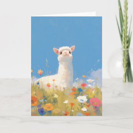 Alpaca Springtime Serendipity Karte