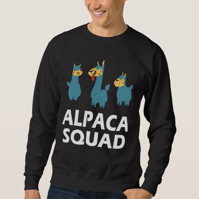 Alpaca Squad Alpaca und Llamas Sweatshirt (Vorderseite)