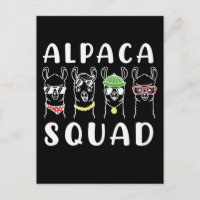 Alpaca Squad Gangster Funny Alpaca Friends