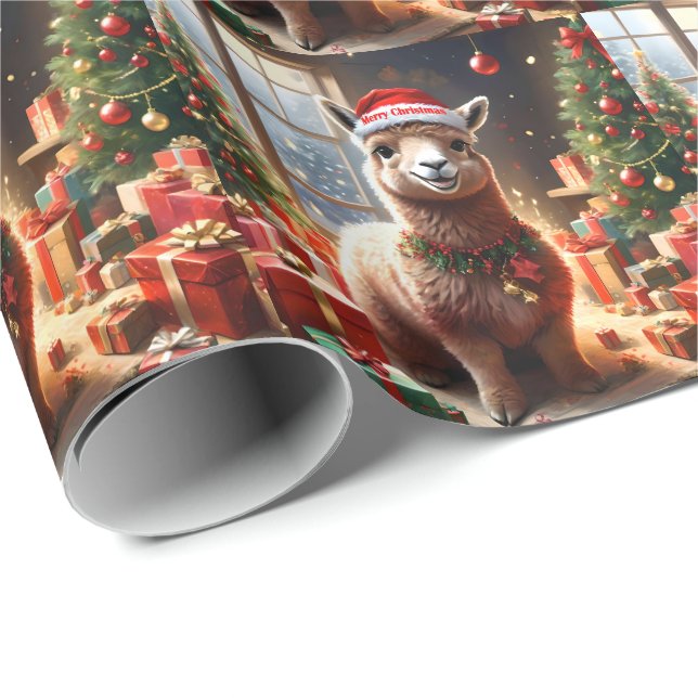 "Alpaca the Presents: A Christmas Tale" Geschenkpapier (Rolleneckpunkt)