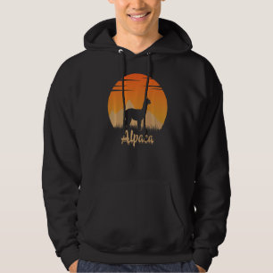 Alpaca Tier heiß im Naturpark Hoodie
