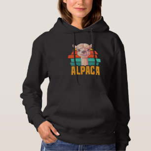 Alpaca und Lamatstiere Alpaka Wandern Hoodie