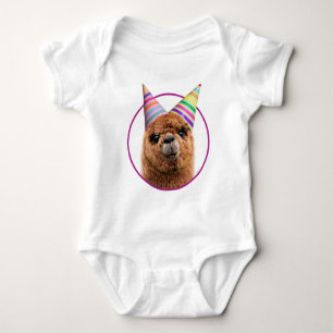 Alpaca Webereihats Party Baby Strampler