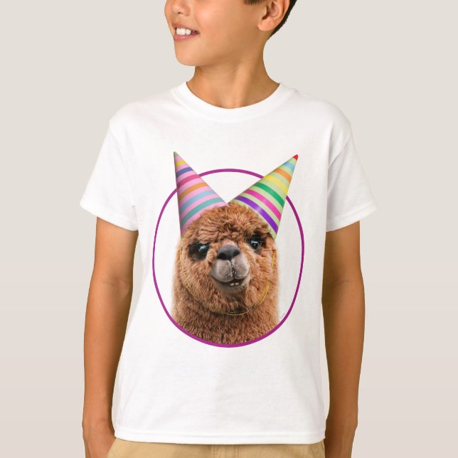 Alpaca Webereihats Party T-Shirt (Vorderseite)