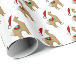 Alpaca Weihnachtsgeschenk Wrapping Paper Geschenkpapier