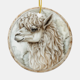 Alpaca Wild Tame und Zeitlose Sammlung Keramik Ornament