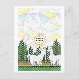 ALPACA WORLD(remake) Postkarte