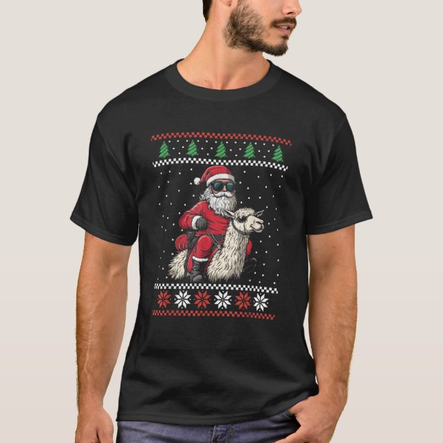 Alpaca Xmas T-Shirt (Vorderseite)