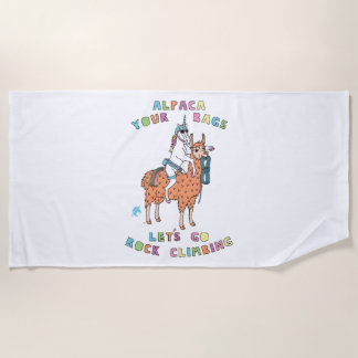 Alpaca Your Bags Lass Go Rock Klettergarten Strandtuch