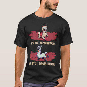 Alpacalypse und Llamageddon Funny Alpaca und Llama T-Shirt