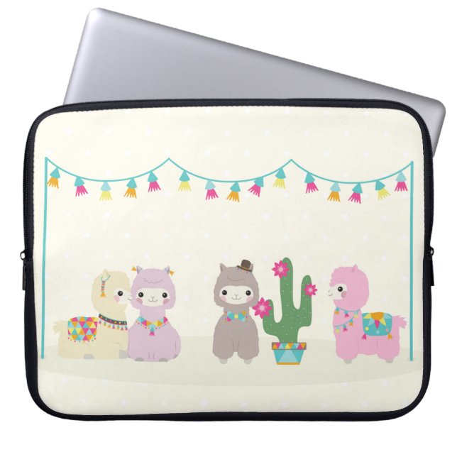 Alpacas Laptop Sleeve (Vorderseite)