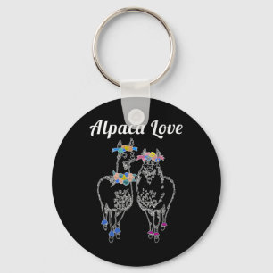 Alpacas Llama Wedding Bride Groom Liebe Marr Schlüsselanhänger