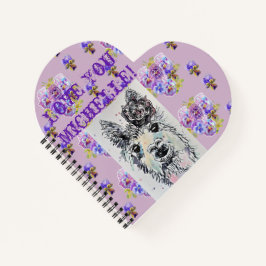 Alpacca llama Liebe Ihr Blumenname niedliches Note Notizbuch