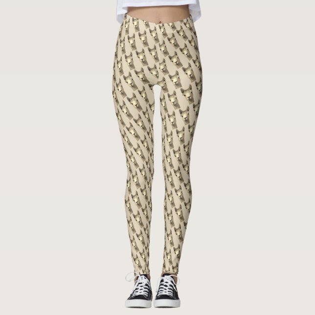Alpaka Alpakka Alpaka Alpaga Leggings (Vorderseite)