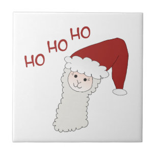 Alpaka Ballon Weihnachten Alpaca Lama Geschenk Fliese