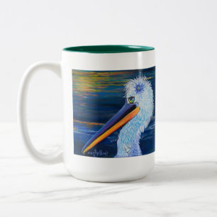 Alpaka Freund-Petunie mit der Geschichten-Tasse Zweifarbige Tasse