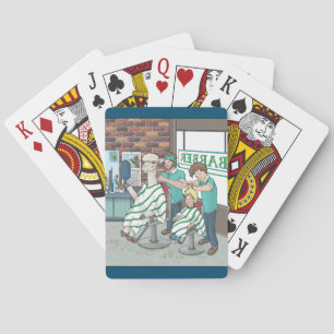 Alpaka-Haarschnitt Spielkarten
