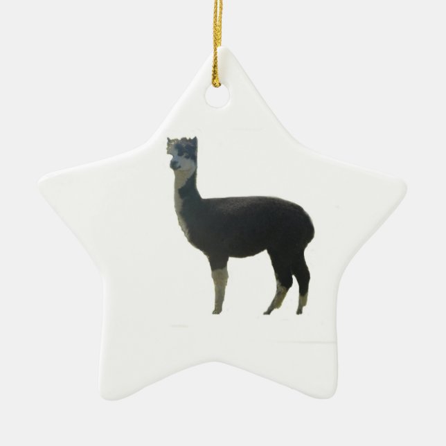 Alpaka Keramikornament (Vorne)