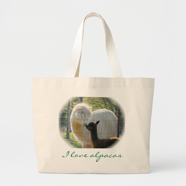 Alpaka küsst Tasche (Vorne)