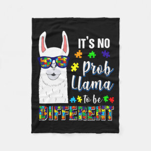 Alpaka Lama Tier Autismus-Bewusstsein T-Shirt Fleecedecke