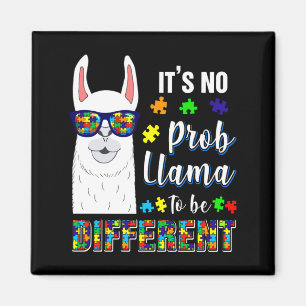 Alpaka Lama Tier Autismus-Bewusstsein T-Shirt  Magnet