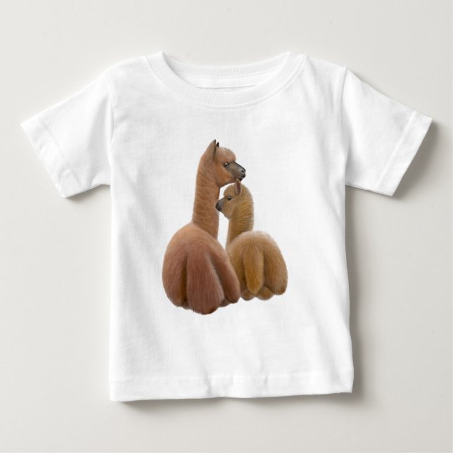Alpaka-Liebe-Säuglings-T - Shirt (Vorderseite)