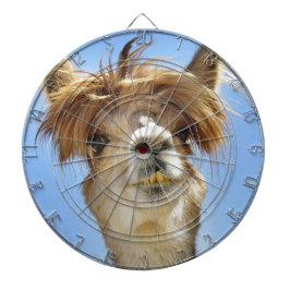 Alpaka mit dem verrückten Haar Dartscheibe