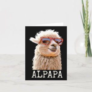 Alpaka Papa Alpapa Lama Daddy Niedlich Alpaka Vate Karte