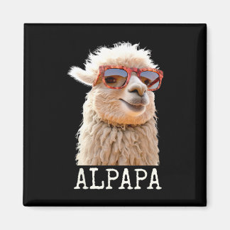 Alpaka Papa Alpapa Lama Daddy Niedlich Alpaka Vate Magnet