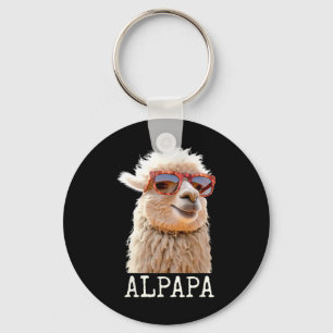 Alpaka Papa Alpapa Lama Daddy Niedlich Alpaka Vate Schlüsselanhänger