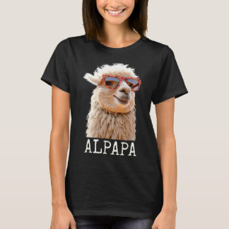 Alpaka Papa Alpapa Lama Daddy Niedlich Alpaka Vate T-Shirt