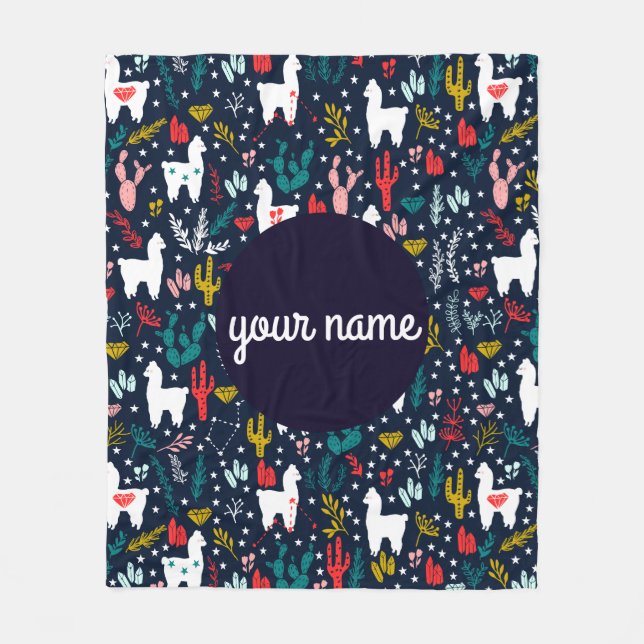 Alpaka-personalisierte Decke (Vorderseite)